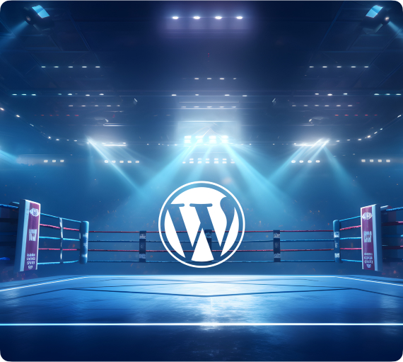 Silný WordPress hosting v boxerském ringu